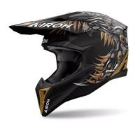 Casco da motocross Airoh Wraaap Cyborg nero opaco L