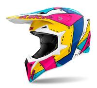 Casco da motocross Airoh Wraaap Paint opaco multicolore 2XS