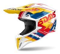 Casco da motocross Airoh Wraaap Six Days Spagna lucido multicolore L