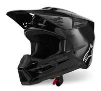 Casco da motocross Alpinestars S-M3 Solid nero 2XL