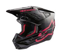Casco da motocross Alpinestars S-M5 Corp nero e rosa M