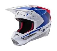 Casco da motocross Alpinestars S-M5 Honda collezione bianco-blu-rosso S