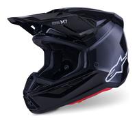 Casco da motocross Alpinestars SM7 Solid nero S