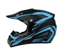 Casco Da Motocross, Casco Integrale Da Fuoristrada ECE, Caschi Da Cross ATV, For MTB BMX MX Quad, Con Occhiali, Guanti E Maschera(E,M(54-55CM))