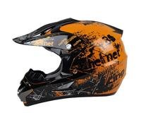 Casco Da Motocross, Casco Integrale Da Fuoristrada ECE, Caschi Da Cross ATV, For MTB BMX MX Quad, Con Occhiali, Guanti E Maschera(C,M(54-55CM))