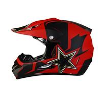 Casco Da Motocross, Casco Integrale Da Fuoristrada ECE, Caschi Da Cross ATV, For MTB BMX MX Quad, Con Occhiali, Guanti E Maschera(B,XL(58-59CM))
