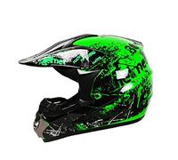 Casco Da Motocross, Casco Integrale For Moto Da Cross Elettrico For Ragazzi E Adulti, Set For Ragazzi E Ragazze, Quad, Bici BMX, MTB, ATV, Fuoristrada, DH(C,L(56-57CM))