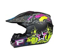 Casco Da Motocross, Casco Integrale For Moto Da Cross Elettrico For Ragazzi E Adulti, Set For Ragazzi E Ragazze, Quad, Bici BMX, MTB, ATV, Fuoristrada, DH(M,XL(58-59CM))
