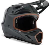 FOX V3 RS Carbon Solid MIPS Casco da motocross, nero-grigio, taglia S