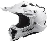 Casco da motocross LS2 MX700 Subverter Single Mono 06 bianco lucido M