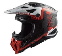 Casco da motocross LS2 MX703 C X-Force Victory nero-rosso-bianco L