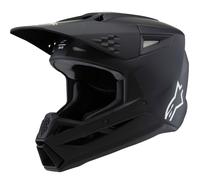 Casco da motocross per bambini Alpinestars S-M3 Solid Nero Opaco M