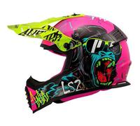 Casco da motocross per bambini LS2 MX437 Fast EVO Mini Gorilla viola M