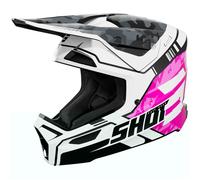 Casco da motocross per bambini Shot Furious Flash rosa lucido M