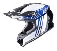 Casco da motocross Scorpion VX-16 EVO Air Lignes nero-blu L