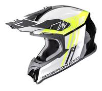 Casco da motocross Scorpion VX-16 EVO Air Lignes nero-giallo fluo M