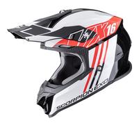 Casco da motocross Scorpion VX-16 EVO Air Lignes nero-rosso M
