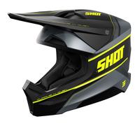 Casco da motocross Shot Furious Dust giallo fluo opaco L