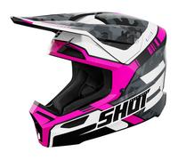 Casco da motocross Shot Furious Flash rosa lucido XS