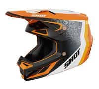 Casco da motocross Shot Speed Hybrid arancione lucido L