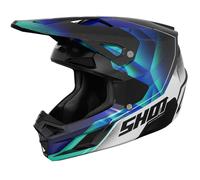 Casco da motocross Shot Speed Olymp blu perla L