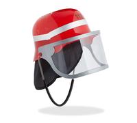 Casco da pompiere per bambini Elmetto giocattolo rosso 190 g Regolabile Leggero