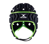 Casco da rugby Gilbert Octane, nero/verde, taglie Senior/Junior