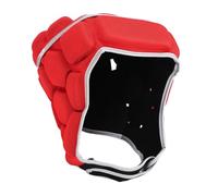 Casco da rugby Premium EVA Leggero regolabile Caschetto per rugby Calcio Baseball Portiere Equipaggiamento protettivo Taglia unica (Rossa)