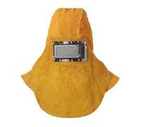 Casco da saldatore in pelle, leggero, con fibbie personalizzabili, per casco in pelle Tig e Stick