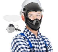 Casco da Saldatore | Scudo Facciale Protezione Testa Saldatore - Ampia Visiera Protettiva per Taglio TIG MIG Grinding Stick Tubazioni Metallo
