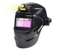 Casco da saldatura a oscuramento automatico - Maschera Da Saldatore Con Luce,Casco da Saldatura Autoscurante,per Sicurezza in Officina Edilizia e Fai-da-te