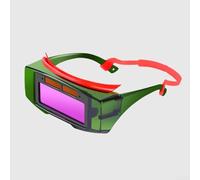 Casco da saldatura a prova di schizzi e oscuramento automatico, con lente ad energia solare, copricapo regolabile, protezione UV e struttura leggera per la sicurezza (colore reale + 5 pezzi)