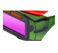 Casco da saldatura ad energia solare con lenti leggere resistenti e design in gomma morbida per un uso confortevole (classico + 10 pezzi)