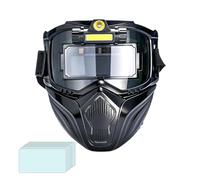 Casco Da Saldatura Ad Oscuramento Automatico - Protezione Saldatore Con 3 Regolazioni Luminosita - Caschetto Con Rilevamento Automatico - Per Industria Costruzione Laboratorio Saldatura