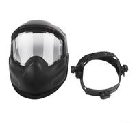 Casco da saldatura con manopola di regolazione PP/PC per elettrico/argon | Materiali PP e PC, ampia visuale, protezione dalle scintille, lente sostituibile, si adatta a varie forme di testa