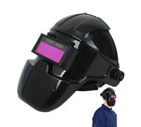 Casco da saldatura con oscuramento automatico, casco da saldatura con attenuazione automatica, casco con cappuccio per saldatura, protezione leggera per saldatore lucidante