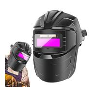 Casco da saldatura con oscuramento automatico, casco per saldatura, cappuccio per saldatura, antiriflesso, protezione per il viso, ampia ombra, anti-appannamento, copricapo regolabile per riparazione