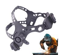 Casco da saldatura, copricapo di ricambio, maschera per saldatore, fascia regolabile, fascia di ricambio con foro quadrato, casco in ABS con manopole di controllo 'angolo e della