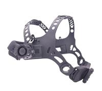 Casco da saldatura, copricapo di ricambio, maschera per saldatore, fascia regolabile, fascia di ricambio con foro quadrato, casco in ABS con manopole di controllo 'angolo e della