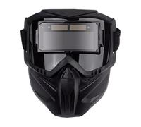 Casco da saldatura, maschera protettiva per saldatore, oscuramento automatico, grande visiera, maschera antiriflesso per saldatura, anti appannamento, copertura completa per costruzioni
