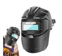 Casco da saldatura, oscuramento automatico, copertura antiriflesso per saldatore, copricapo portatile e regolabile, protezione per il viso ampia per la fabbricazione di metalli e la casa industriale