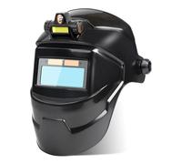 Casco da saldatura, oscuramento automatico, maschera per saldatore con ampio colore, con luce LED da lavoro e sensore a doppio arco, cappuccio protettivo per saldatura ad arco, taglio per saldatori
