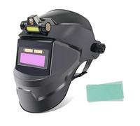 Casco da saldatura, oscuramento automatico, maschera per saldatura con luce, schermo LCD trasparente per saldatura e smerigliatura, cappuccio di sicurezza, cappuccio per saldatura solare/alimentato a