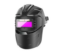 Casco da saldatura, oscuramento automatico, visiera antiriflesso per saldatore, copricapo portatile e regolabile, ampia protezione per il viso per la fabbricazione di metalli e la casa industriale