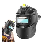 Casco da saldatura, oscuramento automatico, visiera antiriflesso per saldatore, protezione per il viso, ampia ombra, anti-appannamento, copricapo regolabile per costruzione e riparazione auto