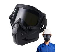 Casco da Saldatura - Schermo facciale con Materiale Traspirante Resistente Fiamme E Al Calore | Finestra Variabile Tonalità per Garage, Luogo di Lavoro, Officina Di Taglio