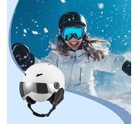 Casco da sci con occhiali protettivi antiurto per uomini, donne, adulti e