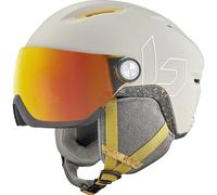 Casco da sci con visiera BOLLE V-ATMOS (Oatmeal Matte - Photochromic Fire Red cat 1 to 3) Unisex S 52-55