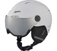 Cairn - Casco da sci con visiera - Android Visor Mat White Gray - Taglia 54-56 cm - Grigio
