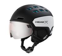 Head Radar Visor Helmet Nero XS-S / Silver-Red/CAT2